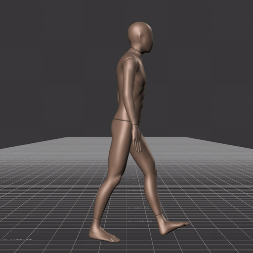 Speeding up and down between walking, jogging, and running – preview gif
