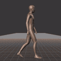 Speeding up and down between walking, jogging, and running - preview gif