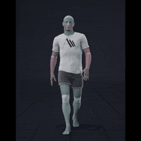 Speeding up and down between walking, jogging, and running - preview gif