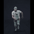 Speeding  down from jogging, and running to a complete stop - preview gif