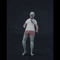 The clip begins with a woman standing in an idle position, tapping one of her feet as she waits. She then walks slowly... - preview gif
