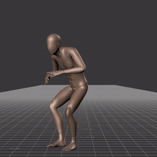 Crouch-walking with turns – preview gif