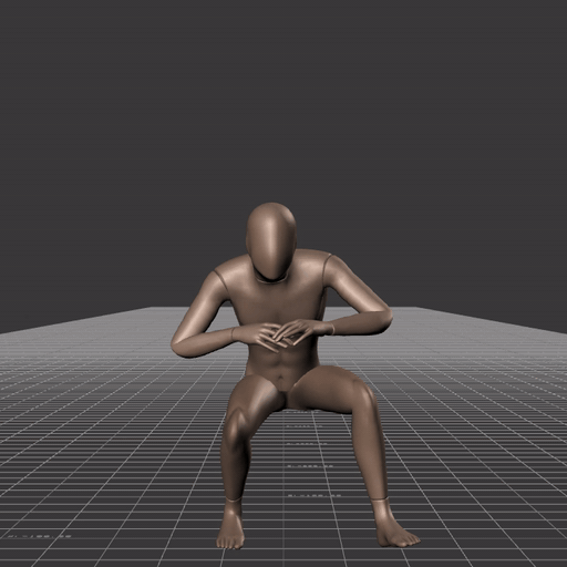 Crouch-walking while facing forward in all angles and directions – preview gif