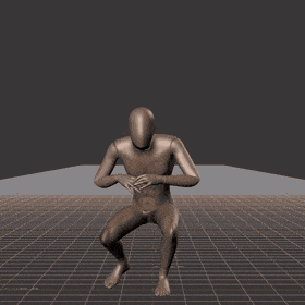 Crouch-walking while facing forward in with 90 degree direction changes left and right. Strafing in a square pattern. ... - preview gif