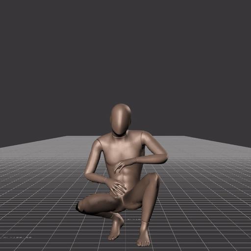Crouch-walking while facing forward, stopping and then walking backwards in all directions in 45 degree increments.... - preview gif