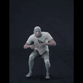 Crouch-walking while facing forward, stopping and then walking backwards in all directions in 45 degree increments.... - preview gif