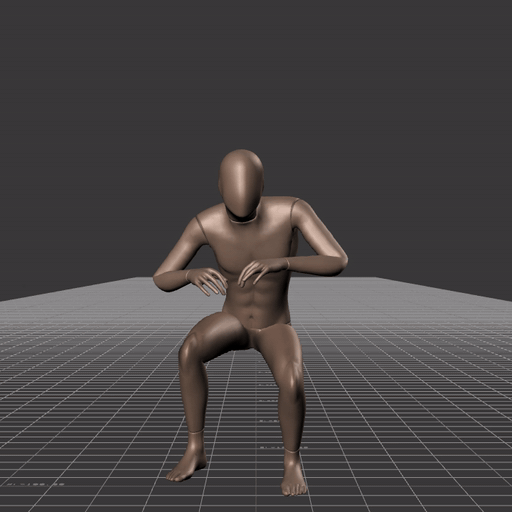 Crouch-walking while facing forward in all angles and directions – preview gif