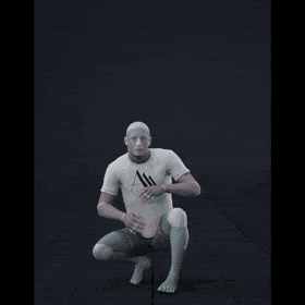 Crouched idle to turn into all directions left and right in 45 degree increments and then crouch-walk into those... - preview gif