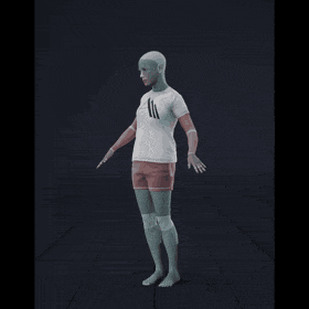The clip features a female actor who begins in a standing position, waiting attentively and listening. She then... - preview gif