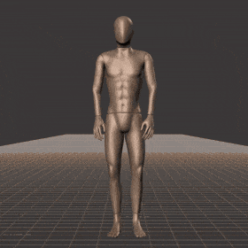 A short game-ready idle animation clip showing a casual idle with regular breathing motion. This animation is cut,... - preview gif