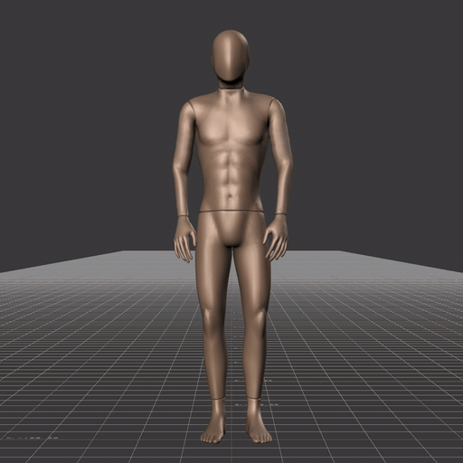 A short game-ready idle animation clip showing a casual idle with regular breathing motion. This animation is cut,... - preview gif