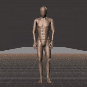 A short game-ready idle animation clip showing an exhausted or tired idle loop. This animation is cut, retargeted and... - preview gif