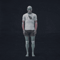 A short game-ready idle animation clip showing an exhausted or tired idle loop. This animation is cut, retargeted and... - preview gif