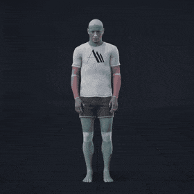 A short game-ready idle animation clip showing an exhausted or tired idle loop. This animation is cut, retargeted and... - preview gif