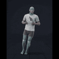 Jogging in a snake-like pattern. Essentially covers 180 degree turns left and right while moving forward - preview gif