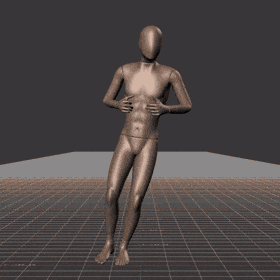 Jogging in a snake-like pattern. Essentially covers 180 degree turns left and right while moving forward - preview gif