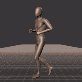 Jogging in a snake-like pattern. Essentially covers 180 degree turns left and right while moving forward - preview gif