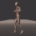 Jogging in a snake-like pattern. Essentially covers 180 degree turns left and right while moving forward - preview gif