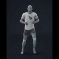 Jogging while facing forward forward with 135 degree direction changes left and right. Strafing in a diamond pattern.... - preview gif
