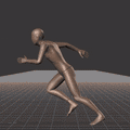 Running with sudden directional turns. Take covers fluid turns in the following angles: 45R, 90R, 135R, 180R - preview gif