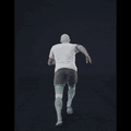 Running with sudden directional turns. Take covers fluid turns in the following angles: 45R, 90R, 135R, 180R - preview gif
