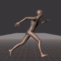 Running with sudden directional turns. Take covers fluid turns in the following angles: 45L, 90L, 135L, 180L - preview gif