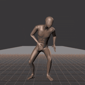 Running in a motion matching dance card pattern with turns in all directions, 45 angles, left and right. With stops... - preview gif