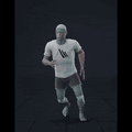 Running in a circle with tighter turns over time. Take covers left and right handed turns - preview gif