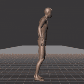 Running  in a straight line for run cycle generation, with random patterns. Also contains various random sudden... - preview gif