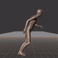 Running in a straight line for run cycle generation. Contains a few sections with sudden stops - preview gif