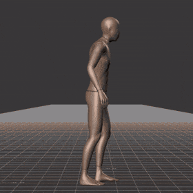 Running in a straight line for run cycle generation, with random patterns. Also contains various random sudden... - preview gif