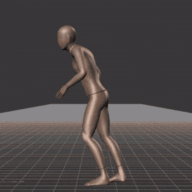 Running in a snake-like pattern. Essentially covers 180 degree turns left and right while moving forward - preview gif