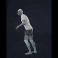 Running in a snake-like pattern. Essentially covers 180 degree turns left and right while moving forward - preview gif