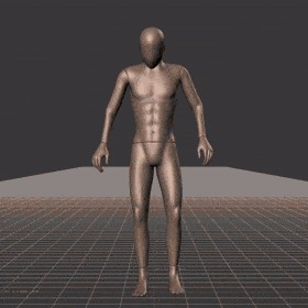 Standing with various dodging motions in all directions. Take covers the following directions: 0, 45L - preview gif