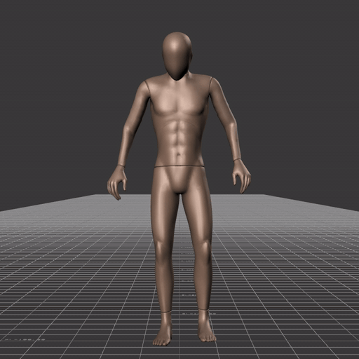 Standing with various dodging motions in all directions – preview gif