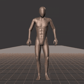 Standing with various idle poses, breaks, fidgets, and stances. Version with exaggerated acting - preview gif
