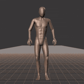 Standing with various idle poses, breaks, fidgets, and stances - preview gif
