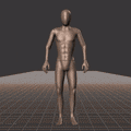Standing with various idle poses, breaks, fidgets, and stances. Version with exaggerated acting - preview gif