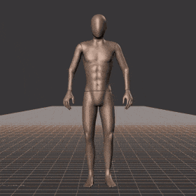 Standing with various idle poses, breaks, fidgets, and stances. Version with exaggerated acting - preview gif
