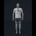 Standing in an idle pose with breaks of looking into various random directions - preview gif