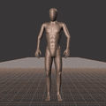 Standing with various idle poses, breaks, fidgets, and stances. Contains turns and looking into different directions.... - preview gif
