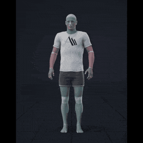 Standing with various idle poses, breaks, fidgets, and stances. Contains turns and looking into different directions.... - preview gif
