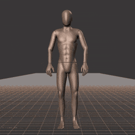 Standing with various idle poses, breaks, fidgets, and stances. Contains turns and looking into different directions - preview gif
