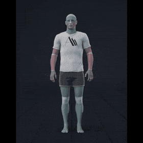 Standing with various idle poses, breaks, fidgets, and stances. Contains turns and looking into different directions - preview gif