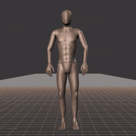 Standing with various idle poses, breaks, fidgets, and stances. Contains turns and looking into different directions - preview gif