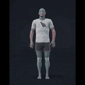Standing with various idle poses, breaks, fidgets, and stances. Contains turns and looking into different directions - preview gif