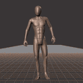 Standing with various idle poses, breaks, fidgets, and stances. Exaggerated acting version - preview gif