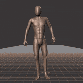 Standing with various idle poses, breaks, fidgets, and stances. Exaggerated acting version - preview gif