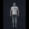 Standing with various idle poses, breaks, fidgets, and stances. Contains some stretching, flexing. Exaggerated acting... - preview gif