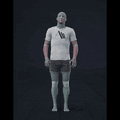 Standing with various idle poses, breaks, fidgets, and stances. Contains some stretching, flexing - preview gif